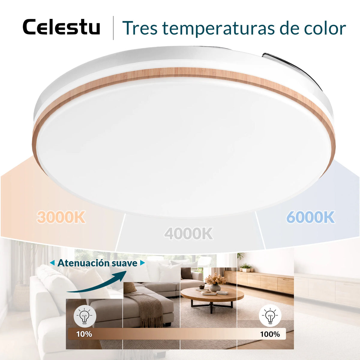 Ventilador de techo con 8 velocidades
